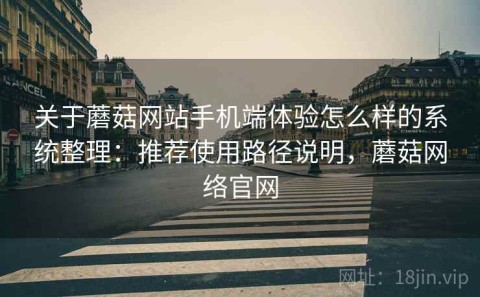 关于蘑菇网站手机端体验怎么样的系统整理：推荐使用路径说明，蘑菇网络官网