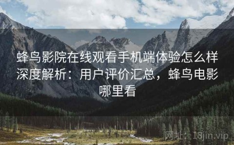 蜂鸟影院在线观看手机端体验怎么样深度解析：用户评价汇总，蜂鸟电影哪里看