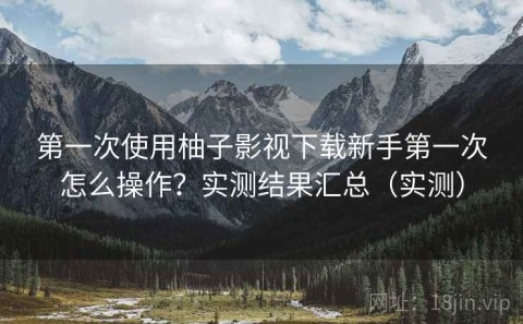 第一次使用柚子影视下载新手第一次怎么操作？实测结果汇总（实测）