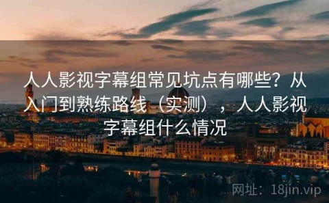 人人影视字幕组常见坑点有哪些？从入门到熟练路线（实测），人人影视字幕组什么情况