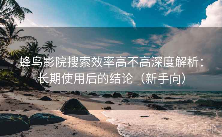 蜂鸟影院搜索效率高不高深度解析：长期使用后的结论（新手向）