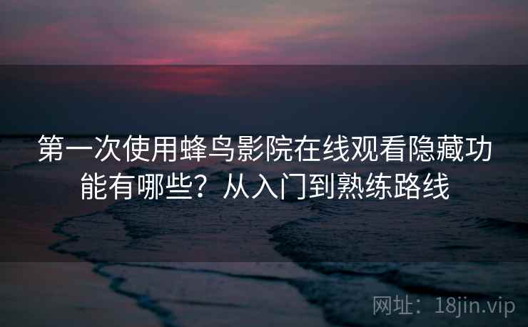 第一次使用蜂鸟影院在线观看隐藏功能有哪些？从入门到熟练路线